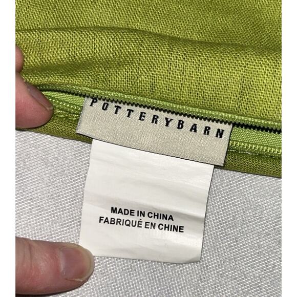 Pottery Barn Gross Grain Ribbon Multicolor Decorative Pillow Cover 20X20 Bright - Picture 8 of 8